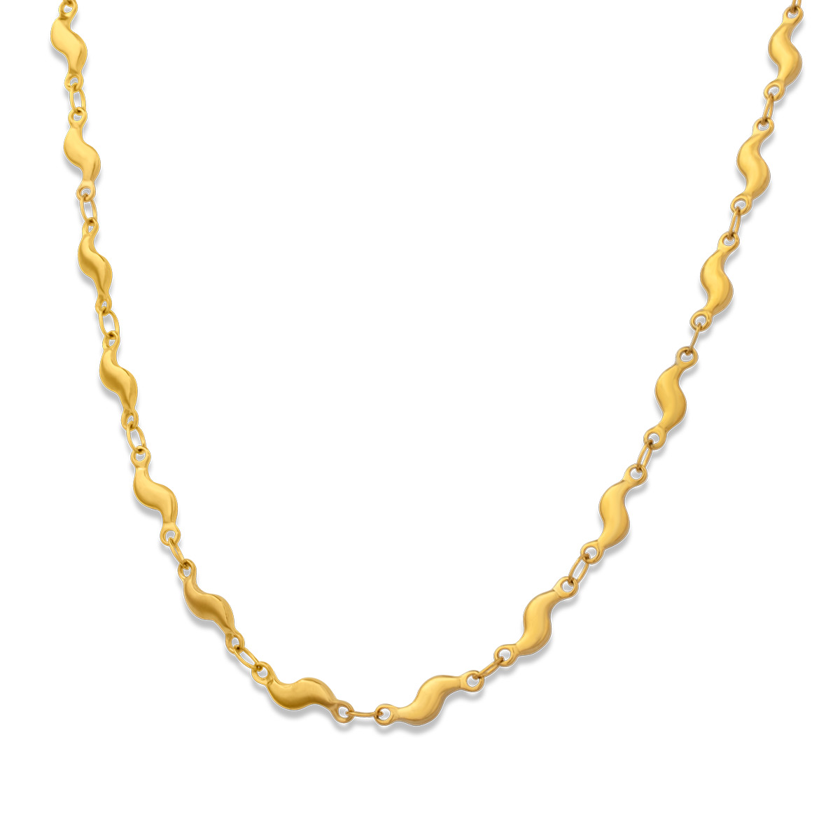 Wavy Chain Gold 4MM Αλυσίδα λαιμού από ανοξείδωτο ατσάλι 316L